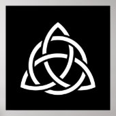 Celtic Trinity Knot Triquetra Symbol Poster (Vorne)
