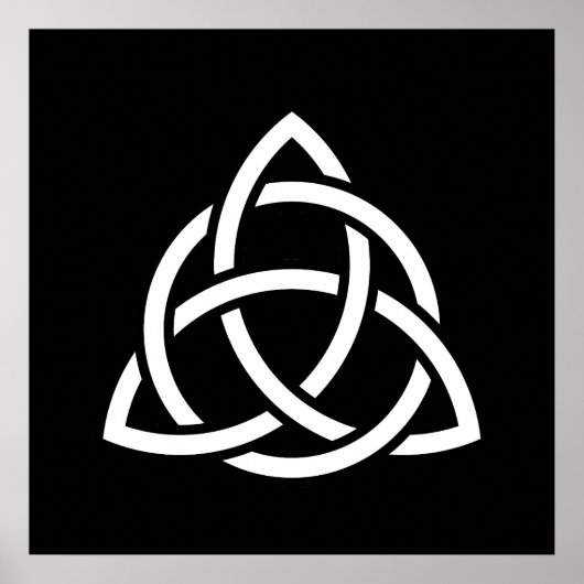Celtic Trinity Knot Triquetra Symbol Poster (Vorne)