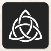 Celtic Trinity Knot Triquetra Symbol Rechteckiger Pappuntersetzer (Vorderseite)