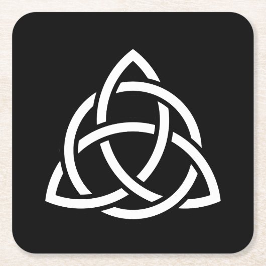 Celtic Trinity Knot Triquetra Symbol Rechteckiger Pappuntersetzer (Vorderseite)