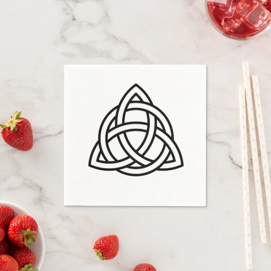 Celtic Trinity Knot Triquetra Symbol Serviette (Beispiel)