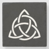 Celtic Trinity Knot Triquetra Symbol Steinuntersetzer (Vorderseite)