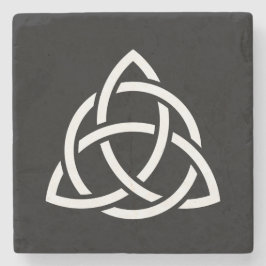 Celtic Trinity Knot Triquetra Symbol Steinuntersetzer