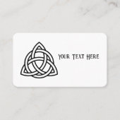 Celtic Trinity Knot Triquetra Symbol Visitenkarte (Vorderseite)