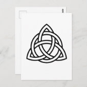 Celtic Trinity Knot Triquetra Wicca Postkarte (Vorne/Hinten)