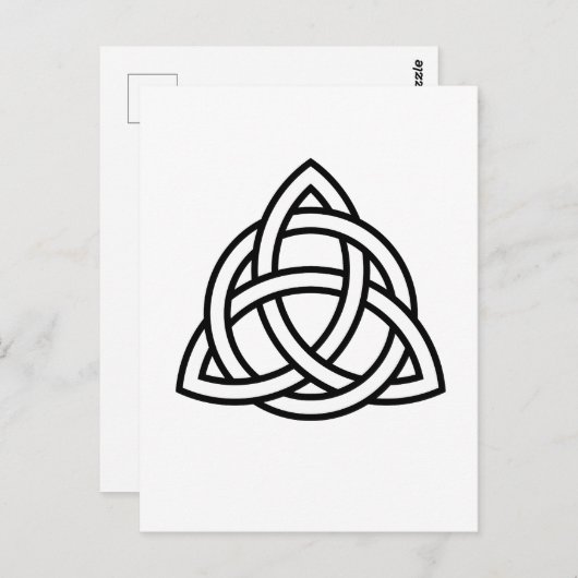 Celtic Trinity Knot Triquetra Wicca Postkarte (Vorne/Hinten)