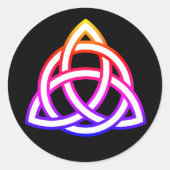 Celtic Trinity Knot Triquetra Wicca Runder Aufkleber (Vorderseite)