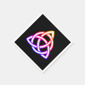 Celtic Trinity Knot Triquetra Wicca Serviette (Ecke)