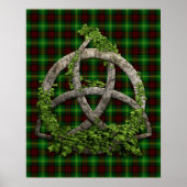 Celtic Trinity Knot und Clan Martin Tartan Poster (Vorne)
