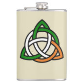 Celtic Trinity Knot Vinyl Wrap Flask Flachmann (Vorderseite)