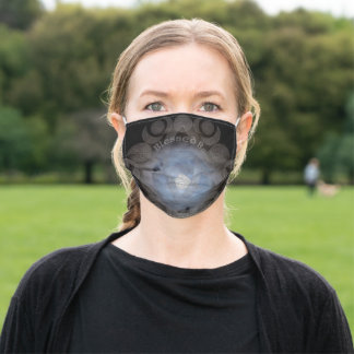 Celtic Triple Moon Goddess Mandala Mund-Nasen-Maske Aus Stoff