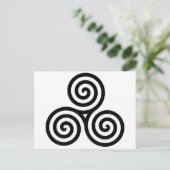 Celtic Triquetra Knot II Postkarte (Stehend Vorderseite)