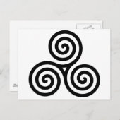 Celtic Triquetra Knot II Postkarte (Vorne/Hinten)