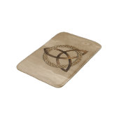 Celtic Triquetra Trinity Bath Mat Badematte (Schrägansicht)