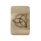Celtic Triquetra Trinity Bath Mat Badematte (Vorderseite Vertikal)