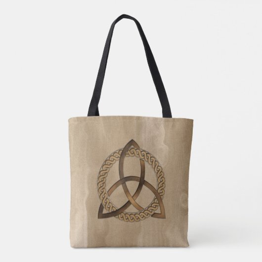 Celtic Triquetra Trinity kennt sich über die Print Tasche (Rückseite)