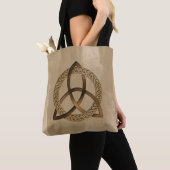Celtic Triquetra Trinity kennt sich über die Print Tasche (Von Nahem)