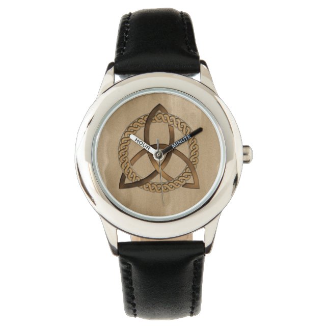 Celtic Triquetra Trinity Knot Armbanduhr (Vorderseite)