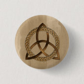 Celtic Triquetra Trinity Knot Button (Vorderseite)