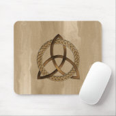 Celtic Triquetra Trinity Knot Button Mousepad (Mit Mouse)