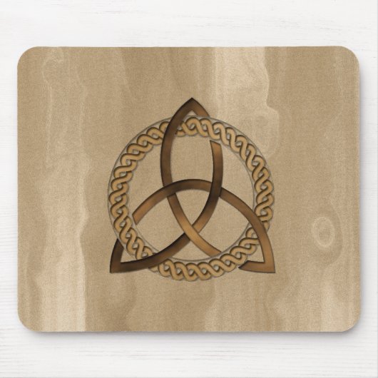 Celtic Triquetra Trinity Knot Button Mousepad (Vorne)