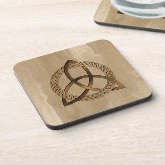 Celtic Triquetra Trinity Knot Cork Untersetzer (Linke Seite)