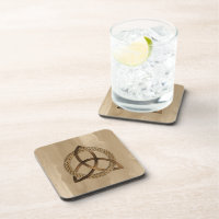 Celtic Triquetra Trinity Knot Cork Untersetzer