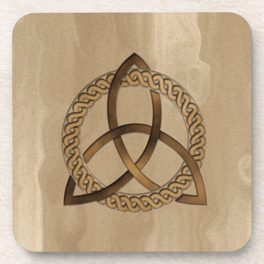 Celtic Triquetra Trinity Knot Cork Untersetzer (Vorderseite)