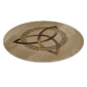 Celtic Triquetra Trinity Knot Cutting Board Schneidebrett (Ecke)