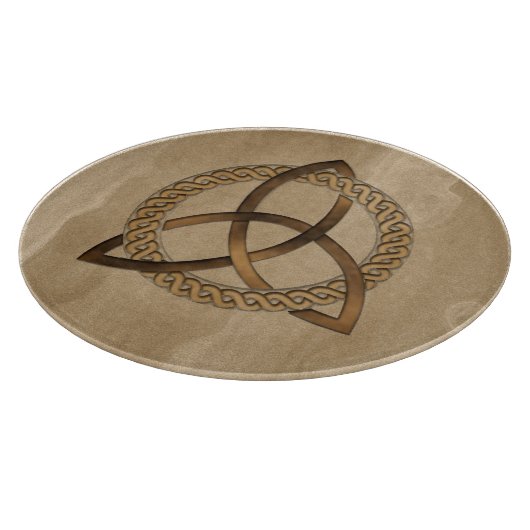 Celtic Triquetra Trinity Knot Cutting Board Schneidebrett (Ecke)