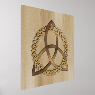 Celtic Triquetra Trinity Knot Foil Print Foliendrucke
