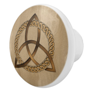 Celtic Triquetra Trinity Knot Keramikknauf