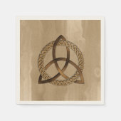 Celtic Triquetra Trinity Knot Paper Napkins Serviette (Vorderseite)