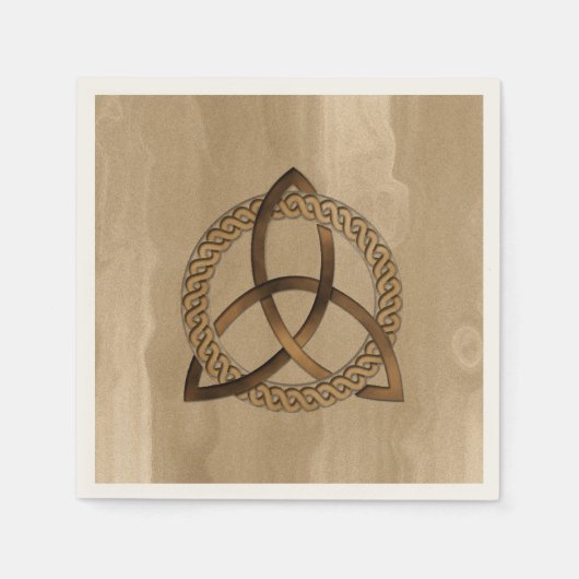 Celtic Triquetra Trinity Knot Paper Napkins Serviette (Vorderseite)