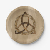 Celtic Triquetra Trinity Knot Paper Teller (Vorderseite)