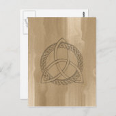 Celtic Triquetra Trinity Knot Postcard Postkarte (Vorne/Hinten)