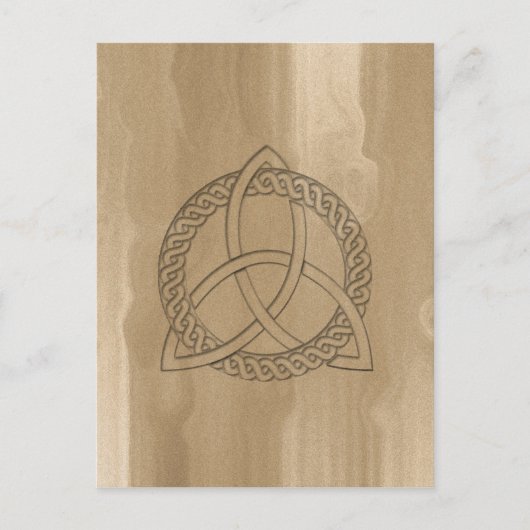 Celtic Triquetra Trinity Knot Postcard Postkarte (Vorderseite)
