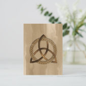 Celtic Triquetra Trinity Knot Postkarte (Stehend Vorderseite)