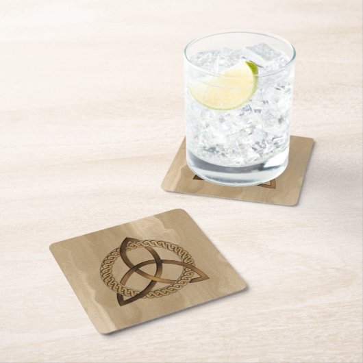 Celtic Triquetra Trinity Knot Rechteckiger Pappuntersetzer (Vor Ort)