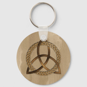Celtic Triquetra Trinity Knot Round Schlüsselanhän Schlüsselanhänger