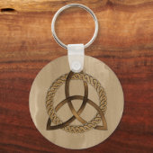 Celtic Triquetra Trinity Knot Round Schlüsselanhän Schlüsselanhänger (Vorderseite)