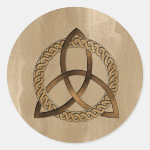 Celtic Triquetra Trinity Knot Runder Aufkleber