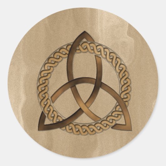 Celtic Triquetra Trinity Knot Runder Aufkleber (Vorderseite)