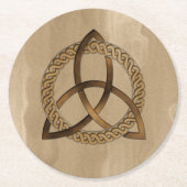 Celtic Triquetra Trinity Knot Untersetzer (Vorderseite)
