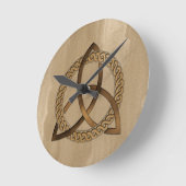 Celtic Triquetra Trinity Knot Wall Clock Runde Wanduhr (Winkel)