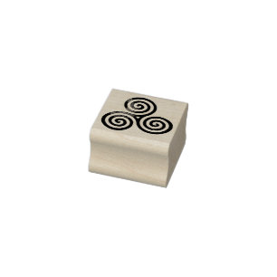 Celtic Triskele antikes Gold + Ihr backgr. u. Idee Gummistempel