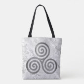 Celtic Triskele antikes Silber + Ihr Backen & Idee Tasche (Rückseite)
