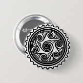 Celtic Triskele Button (Vorne & Hinten)