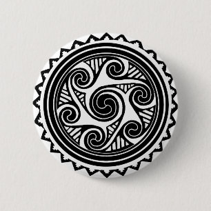 Celtic Triskele Button
