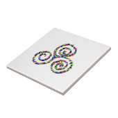 Celtic Triskele Festigkeit Power Symbol Fliese (Seite)